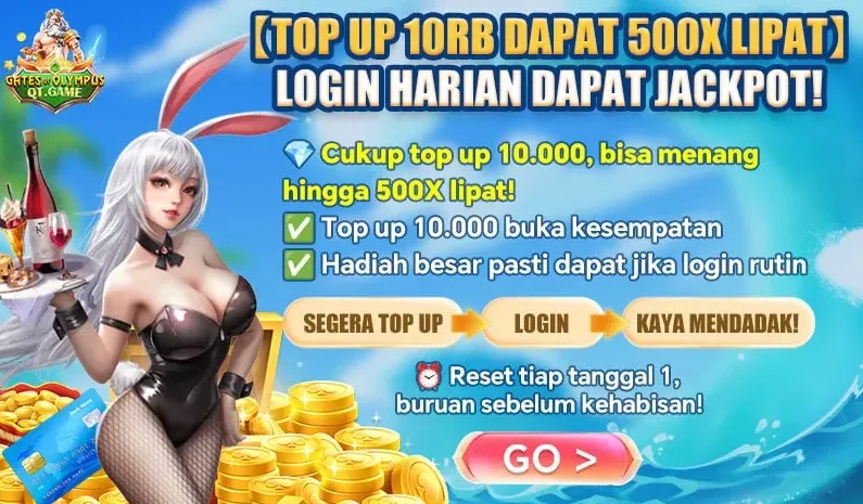 TOP UP 10RB DAPAT 500X LIPAT - LOGIN HARIAN DAPAT JACKPOT